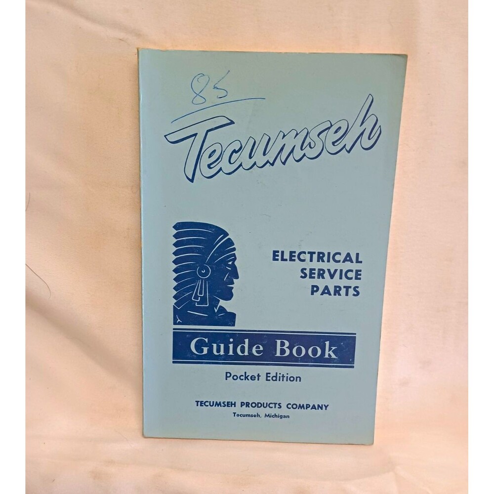 Vintage Tecumseh Electrical Service Parts Guide Book Pocket Edition HVAC Manual